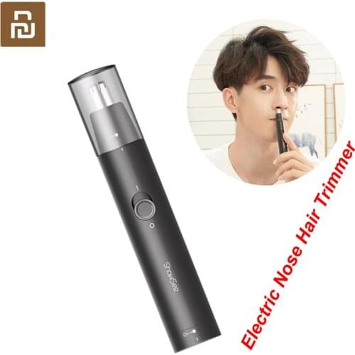 Youpin ShowSee C1-BK Portable Electric Nose Hair Trimmer Removable Washable Double-edged 360° Rotating Cutter Head