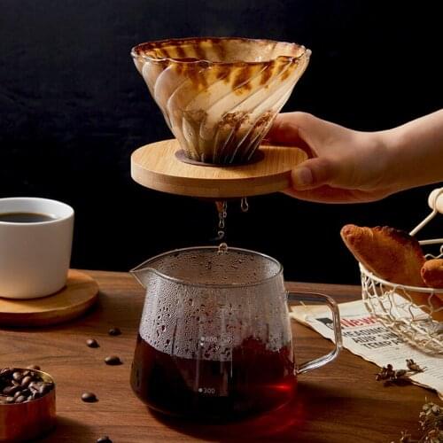 Pour Over Coffee Maker Set with Drip Coffee Filter Coffee Carafe Pour Over Coffee Dripper and Glass Coffee Server