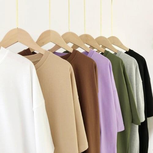 Women Casual Loose Solid 100% Cotton T Shirt Dress O Neck Mini Dress Batwing Short Sleeve Basic Dresses Vestidos