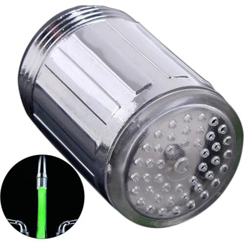 1Pcs Of Color Led Tap Single Colors Water Stream Faucet Suitable For Kitchen And Novelty Luminous Faucet Nozzle Head Bathroom