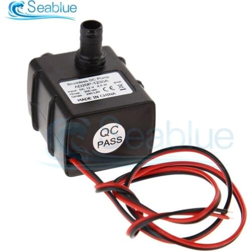1 Pcs Ultra-quiet DC 12V 4.2W 240L/H Flow Rate Waterproof Brushless Pump Mini Submersible Water Pump For Garden Goldfish Bowl