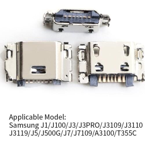 10PCS Micro USB 7Pin Jack Connector socket Data charging port tail plug For Samsung G532 I8262 J5 J7 J5008 mobile phone Mini