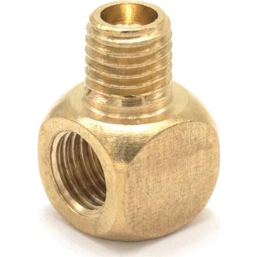5pcs M8x1mm Male to M8x1mm Female 90 Degree Elbow Brass Pipe Fitting Connector Adapter