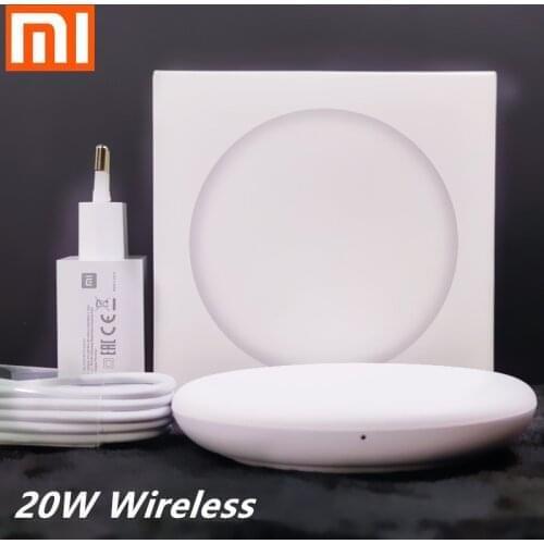 Xiaomi Wireless Charger 20w Smart Quick ChargerQi Charging Agreement EU 27W Fast Charge Adapter For Mi 9 Mix 3 2s