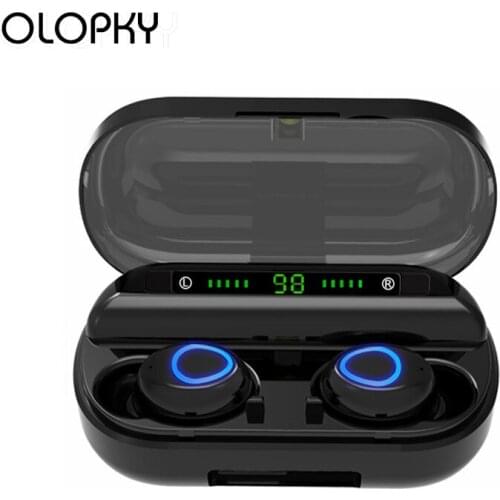 Wireless Headphone Bluetooth 5.0 TWS Wireless Bluetooth Earphones LED Sport Waterproof Earbuds With Mic Noise Cancelling Headset