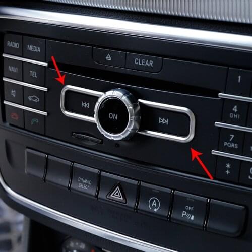 Car Interior Center Control CD Button panel Frame Cover Trim stickers for Mercedes-Benz A B E Class GLA GLE CLA W205 W212 C117