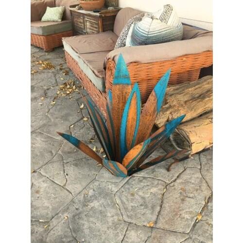 DIY Metal Art 9 Leaves Tequila Rustic Sculpture Garden Yard Art Sculpture Home Decor Garden Signs Decoration 27cm/35cm/65cm