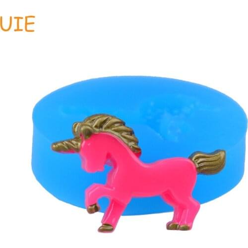 DYL404U 24.4mm Unicorn Flexible Silicone Mold - Animal Mold Sugarcraft, Cake Decoration, Fondant, Chocolate, Resin, Jewelry Mold