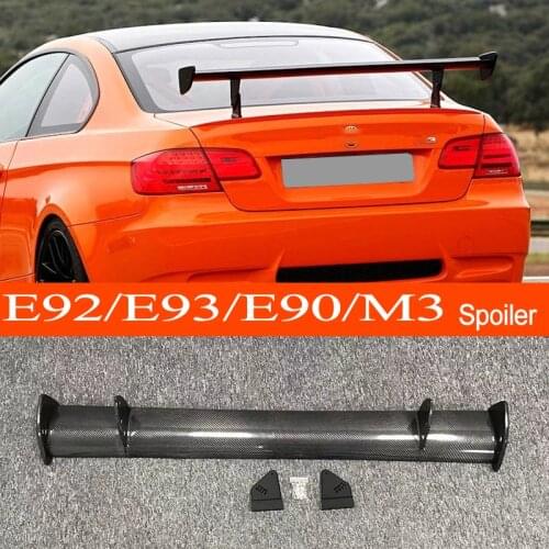 E90 M3 E92 M3 E93 M3 Real Carbon Fiber GT-style Car-styling Sporty Rear Trunk Wing Spoiler for BMW 3 Series E90 M3 E92 M3 E93 M3