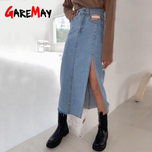 Джинсовые юбки-карандаши GareMay China At AliExpress