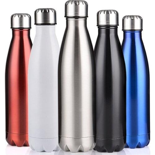 Bpa-Free 500ml Insulated Sports Thermos Water Bottle 18/8 Stainless Steel Thermals Cup Bowling Vacuum Flasks Travel Tea Mug