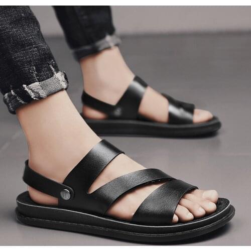 JZAXFX-Empire Men's Leather Sandals