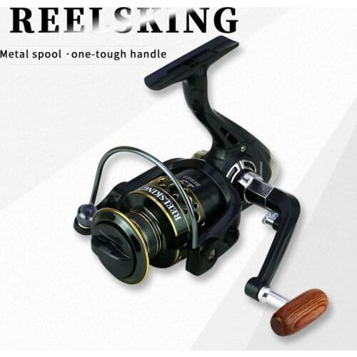 REELSKING Fishing Reel All Metal Spool Spinning Reel 8KG Max Drag Stainless Steel Handle Line Spool Saltwater Fishing REEL