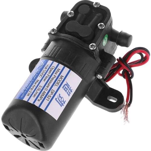 DC 12V 3.5L/Min 0.48MPa 70 PSI Diaphragm High Pressure Self Priming Water Pump