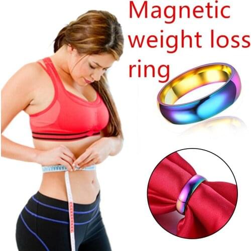 Multicolor Couple Lover Weight Loss Fat Burning Slimming Magnetic Ring Jewelry