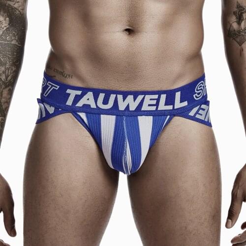 2020 TAUWELL Men Briefs Sexy Underwear Striped Panties Low waist Briefs Male Underwear Briefs New Designed