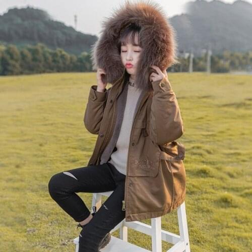 New Warm Autumn Winter Girl Jackets Outwear Fashion Fur Collar Teen Baby Girl Outwear Suitable For 3 4 5 6 7 8 10 12 Kids Girl