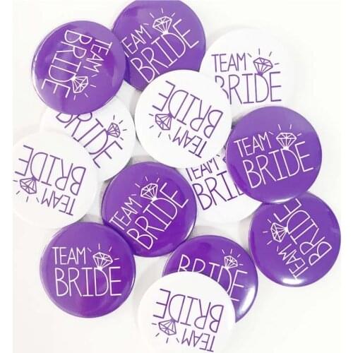 New Style Purple Bachelor Party Bride To Be Badge for Wedding Decoration Bachelor Party Decor Bridesmaid team bride Party