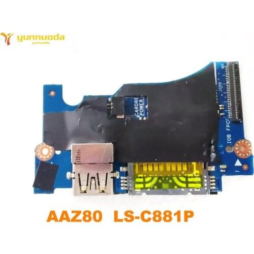 Original for DELL XPS 13 9350 9360 USB board XPS 13 9350 9360 AAZ80 LS-C881P tested good free shipping