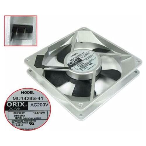 ORIX MU1428S-41 Server Cooling Fan AC 200V 13.5W 140x140x28mm 2-Pin