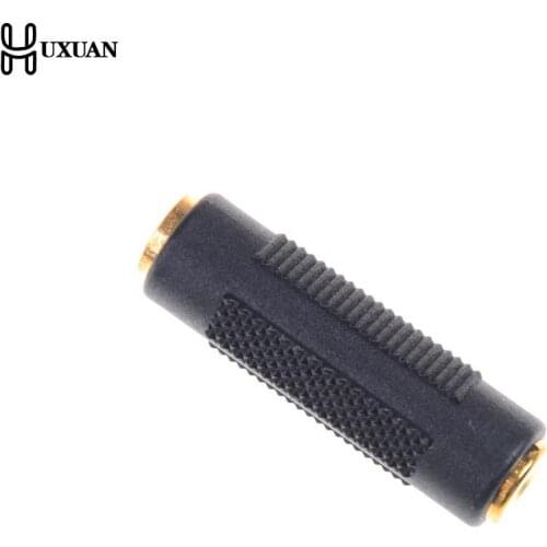 Gold Plated 3.5 mm Female to 3.5mm Female Jack Stereo Coupler Adapter