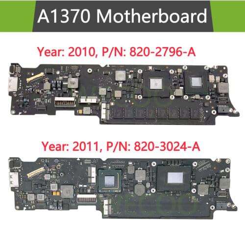 Tested Motherboard For MacBook Air 11" A1370 Logic Board 820-2796-A 820-3024-A 2010 2011 Years
