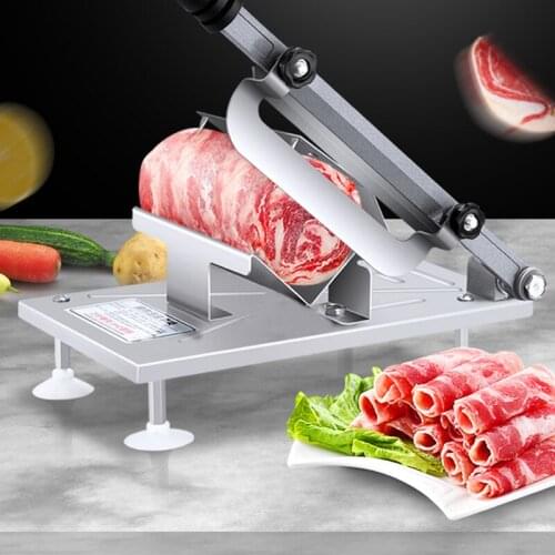 Manual Vegetable Cutting Machine Food Fruit Lamb Beef Slicer Frozen Meat Slicing Gadget Household Thickness Adjustable