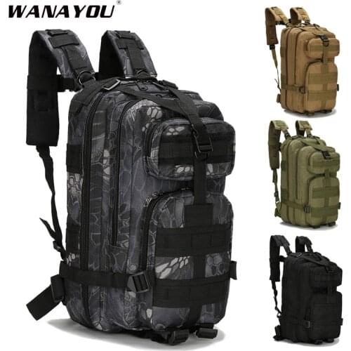 20-30L Military Backpack,Mens Tactical Hiking Trekking Hunnting Backpack,Outdoor Army Molle Sports Bag For Camping Climbing