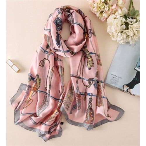 KOI LEAPING new summer woman fashion tassel print printing long scarf scarves elegant headscarf hot popular mature girl gift