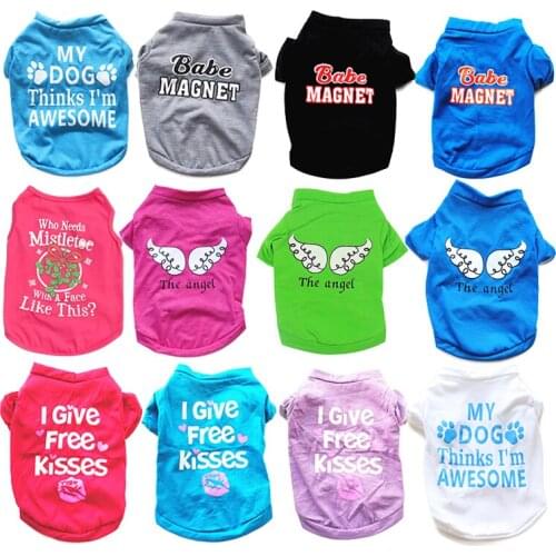 Cute Pet Dog Clothes For Small Dogs Chihuahua Yorkshire Cheap Dog Vest Puppy Cat Clothing For Dogs Outfits Pet Outfit Ropa Perro