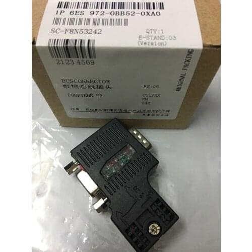6ES7972-0BB52-0XA0 0BA52 PROFIBUS Connector for Siemens DP BUS 12M BIT/S, with PG port, FAST Connection Replace 0BB50