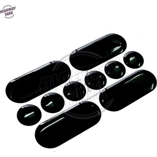 3D Motorcycle Gel 6 Spots & 4 Stripes Tank Pad Protector Protection Shield