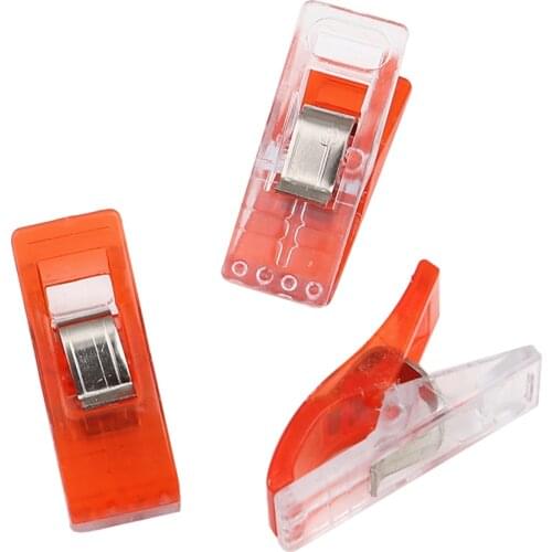 10PCs/set DIY Patchwork Plastic Clothing Clips Holder For Fabric Quilting Craft Sewing Knitting Garment Clips