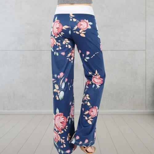 Women Straight Lounge Pants Drawstring Loose Workout Legging Casual Print Pants Loose Leisure Wear Comfortable Clothing