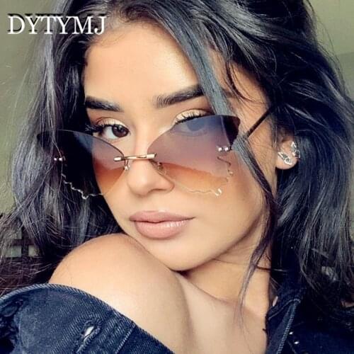DYTYMJ 2021 Butterfly Sunglasses Women Luxury Brand Glasses Women Retro Oversized Eyeglasses Women Vintage Oculos De Sol UV400