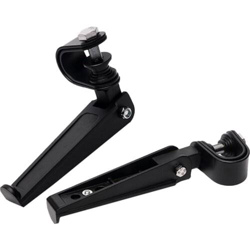 1 Pair Motorcycle Rear Passenger Footrest Foot Pegs Bracket Aluminum For Honda Motorcycle Parts Foot Pegs Pedals Frame Black