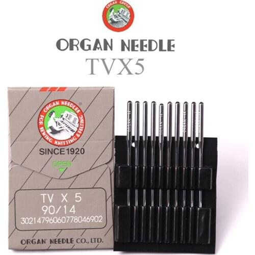 100PCS TV*5 ORGAN NEEDLE TVX5 for Double Chainstitch Feed-off Arm Industrial Machine