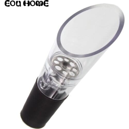 1pce Transparent Acrylic Bar Tools Red Wine Pourers Spout Bottle Stopper Quality Decanters Pourer Aerating Wine Accessories