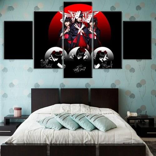 5 Piece Babymetal Canvas Painting Wall Art Pictures Prints on Canvas Home Decor Wall Poster Decoration frame