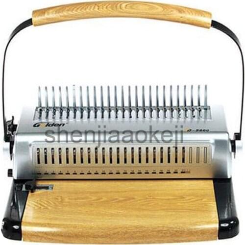 A4Paper GD-5600 manual bookbinding machine rubber ring binding machine comb binder 500sheet binding 25sheets punch