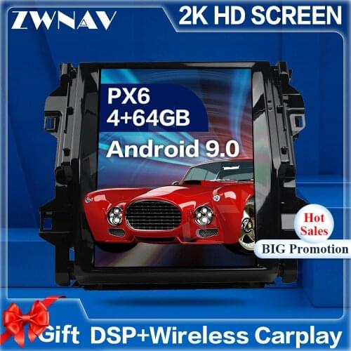 Tesla Screen Android 9 Car Multimedia Player For Toyota Fortuner 2016 2017 2018 2019 GPS Navigation Audio Radio stereo head unit