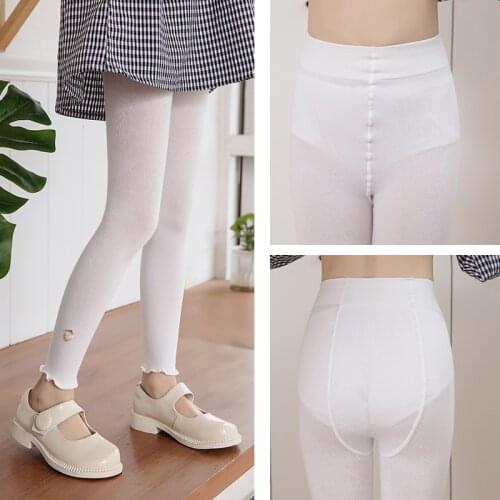 Spring/Summer Cotton Pants with Wooden Ears Apple Cropped Pants Girls Thin Style Plus File Super Elastic Breathable Summer Style