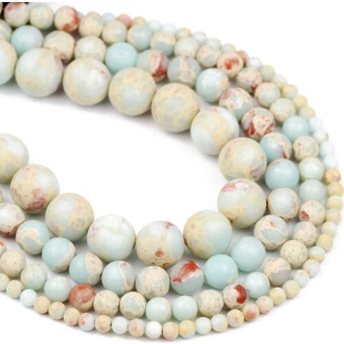 Matte Round Natural Serpentine Stone 4 6 8 10 12mm Loose Beads Wholesale For Handmade Jewelry Necklace Accessories Making DIY