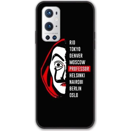 For Oneplus La casa de papel Black TPU Border Oneplus Case