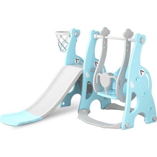Childrens slide combination indoor household baby swing chair three-in-one slide kindergarten playground small multi-functional