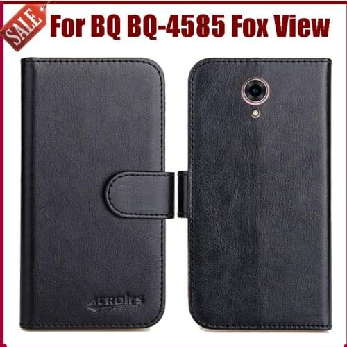 Hot Sale! BQ BQ-4585 Fox View Case New Arrival 6 Colors High Quality Flip Leather Protective Cover Phone Bag
