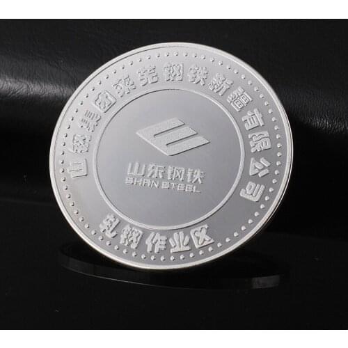 Hot sale environmental protection electroplated silver coin wholesale factory custom commemorative coin
