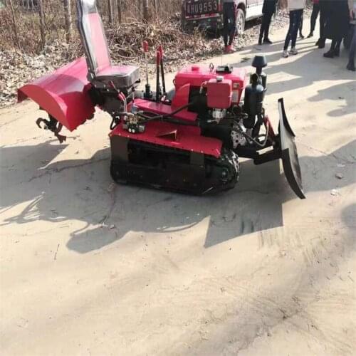 Crawler Multi-Function 35HP Garden Orchard Rotary Machine Diesel Mini Tractor Cultivator Rotary Tiller
