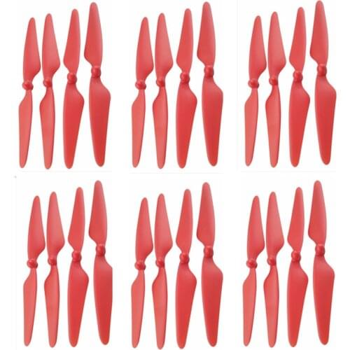 12pcs CW 12pcs CCW Propeller For HUBSAN H501S X4 H501C MJX B3 Bugs 3 RC Quadcopter Spare Part Golden Red White Black