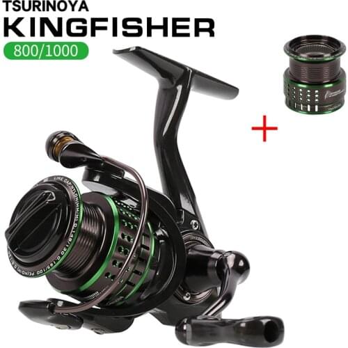 TSURINOYA KINGFISHER 800 1000 Spinning Fishing Reel 162g 5.2:1Ratio 10+1BB 4kg Drag Power Carbon Reel Pre-loading Spinning Wheel